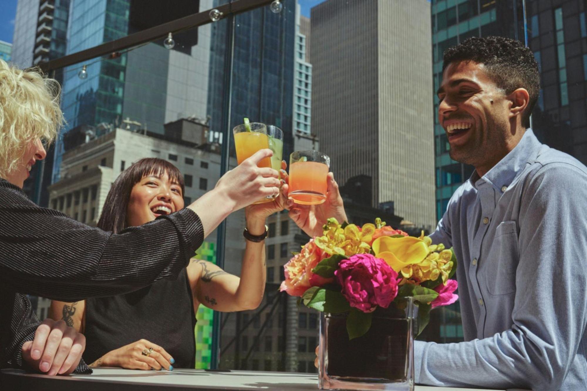 Hotel New York Marriott Marquis Exterior foto The Terrace at the Mandarin Oriental
