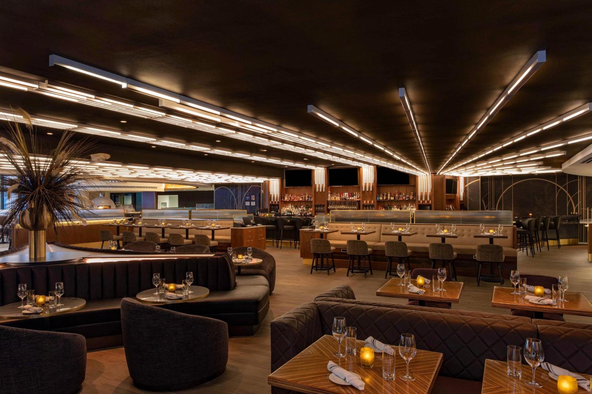 Hotel New York Marriott Marquis Exterior foto Interior of the restaurant