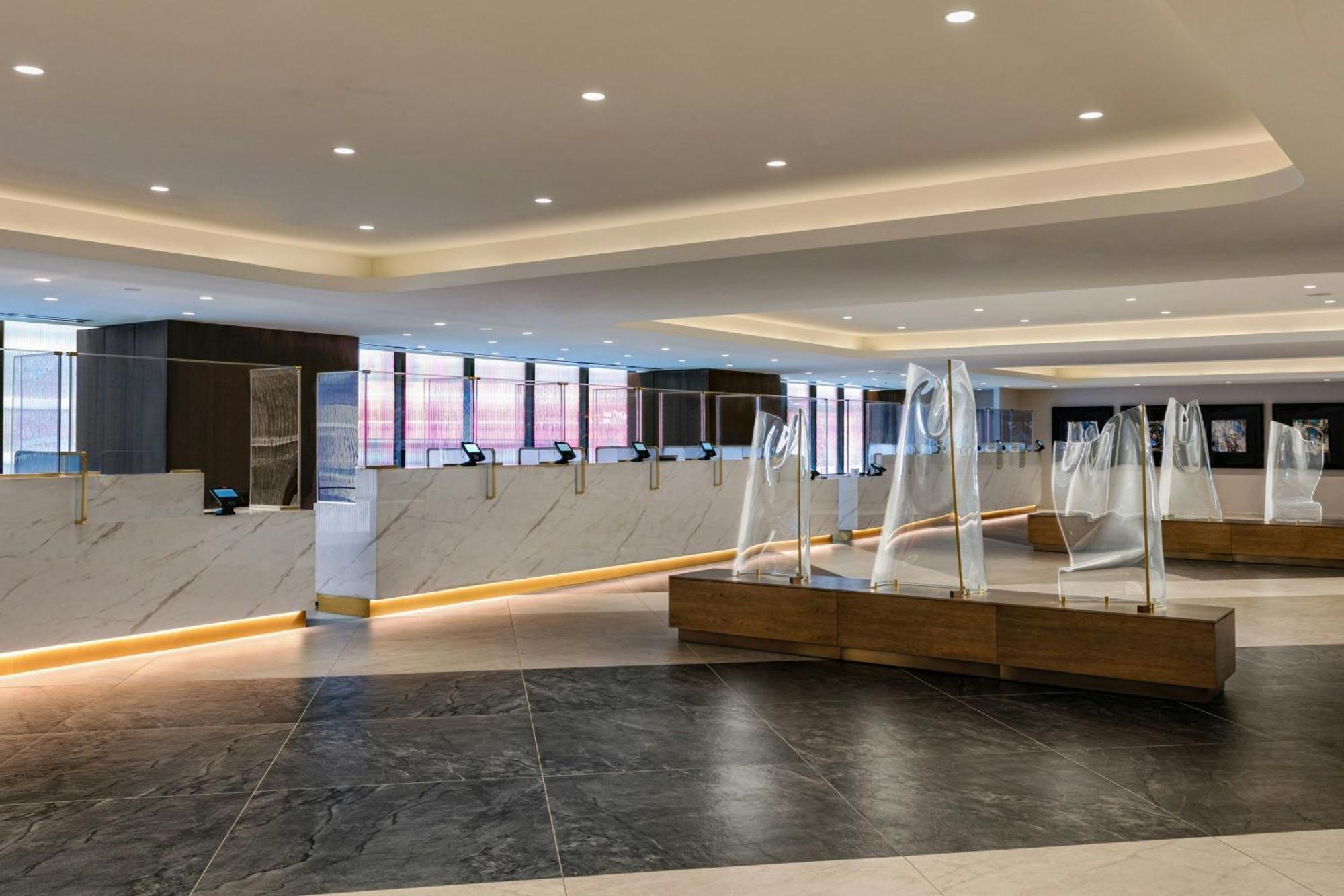 Hotel New York Marriott Marquis Exterior foto The lobby of the hotel