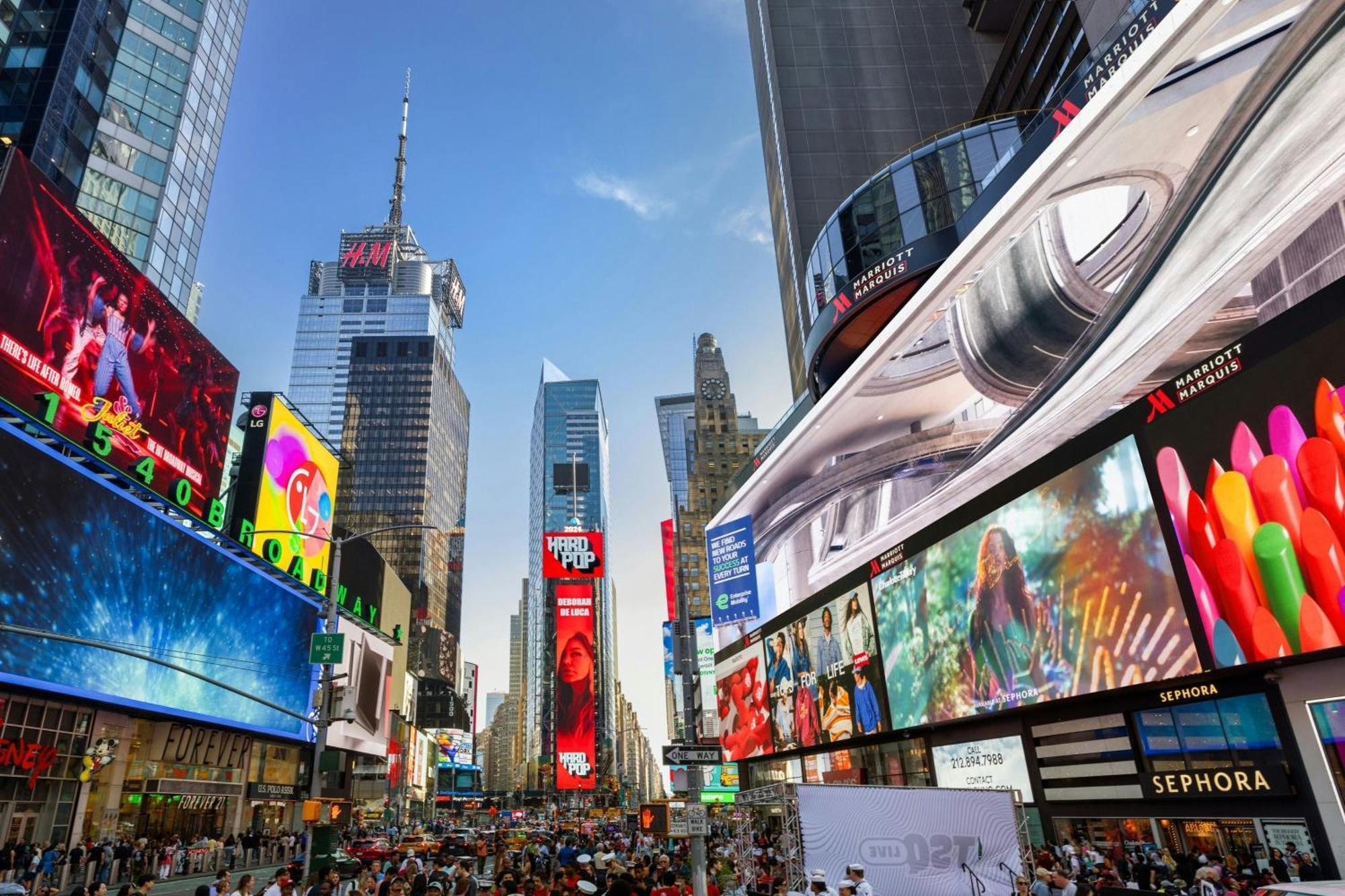 Hotel New York Marriott Marquis Exterior foto Times Square